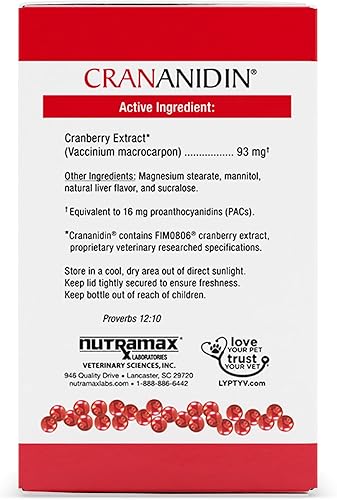 Miniatura 2 de Nutramax Crananidin Suplemento para mascotas