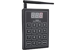 Pager Call System Pager Keyboard Transmitter Digital for SU-668/SU-669/SU-680/SU-668S/SU-669S, 110-240V, External Antenna (US Plug)