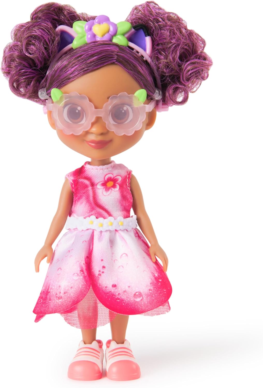 Gabby's Dollhouse The Movie Garden Gabby Doll with Removable Cat Ears, Hairband, Sunglasses and Doll Clothes, Children's Toy for Girls and Boys from 3 Years