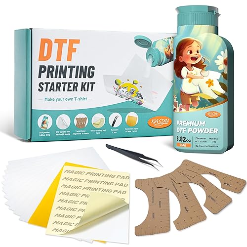 KASYU Kit de polvo de película de transferencia DTF mejorado para todas las impresoras DTF de sublimación, kit de inicio DTF todo en 1, 1