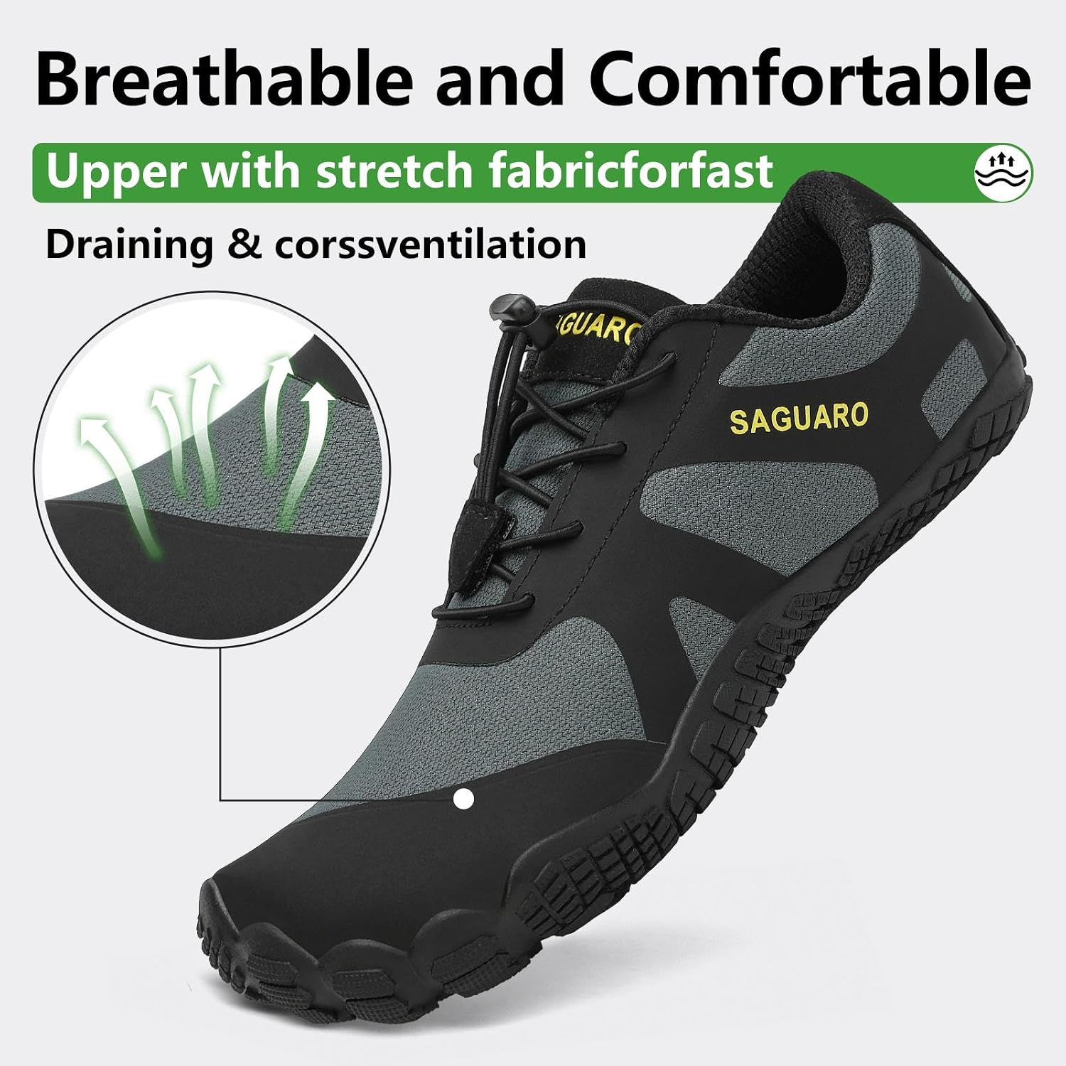 SAGUARO Barefoot Trail Shoes Men Shoes Women's Water Shoes Minimalist Sneakers image 3