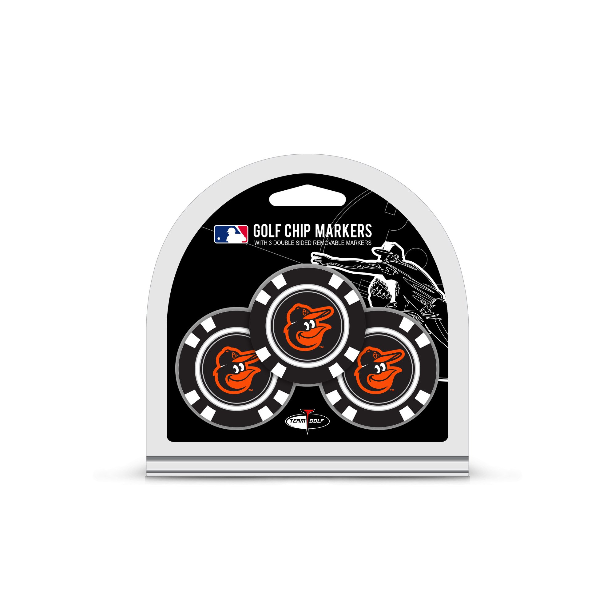 Team Golf MLB Poker Chip Size with Pop Out Smaller Double-Sided Enamel Markers