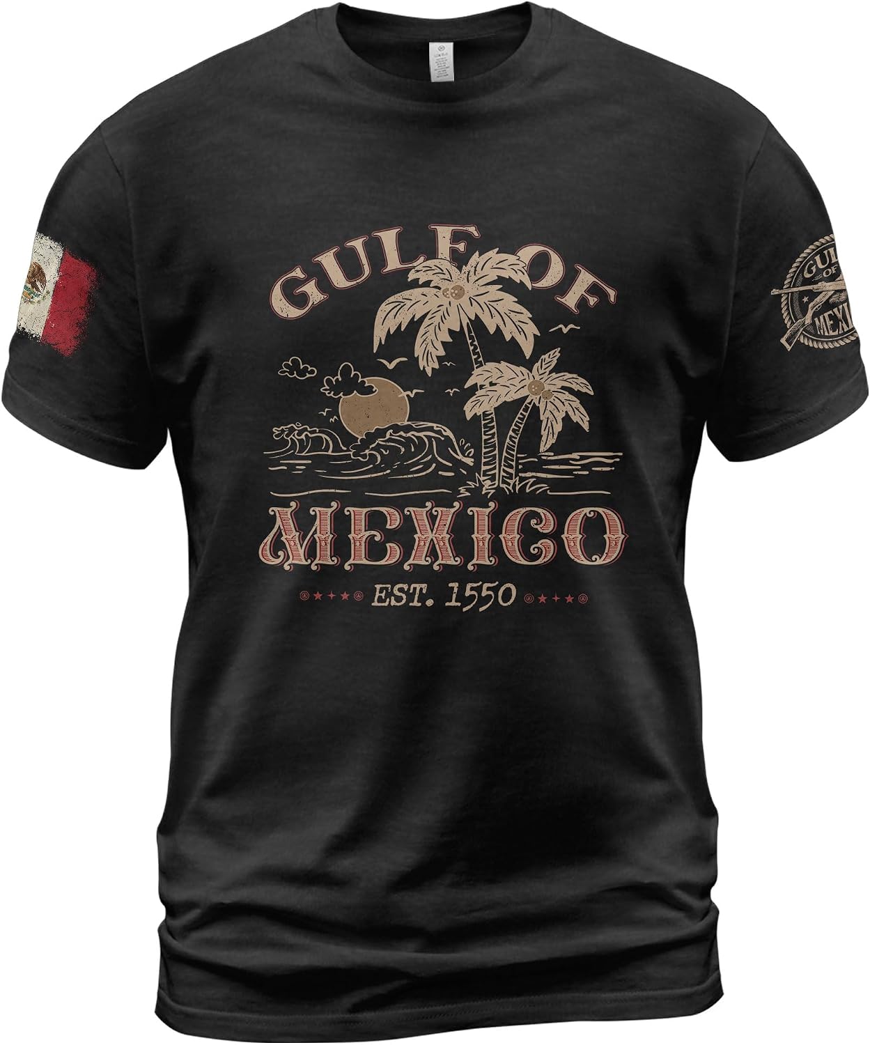 Vintage Mexico Shirts, Gulf of Mexico T Shirt, Patriotic Shirts, Political Tshirts
