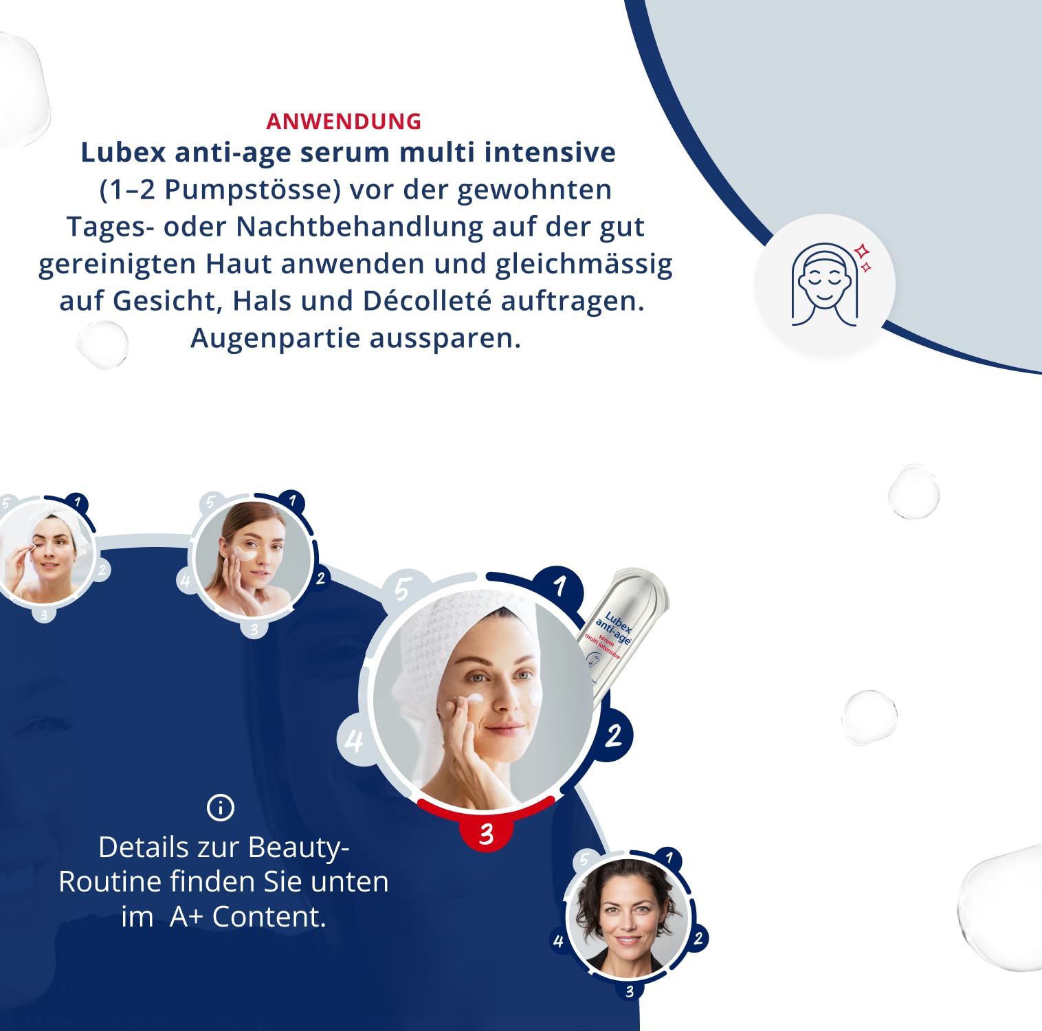 Siero multi intenso – siero anti-invecchiamento profondo con peptidi, acido ialuronico e retinolo, per ogni tipo di pelle, per la cura delle rughe, ideale per pelli mature, 30 ml