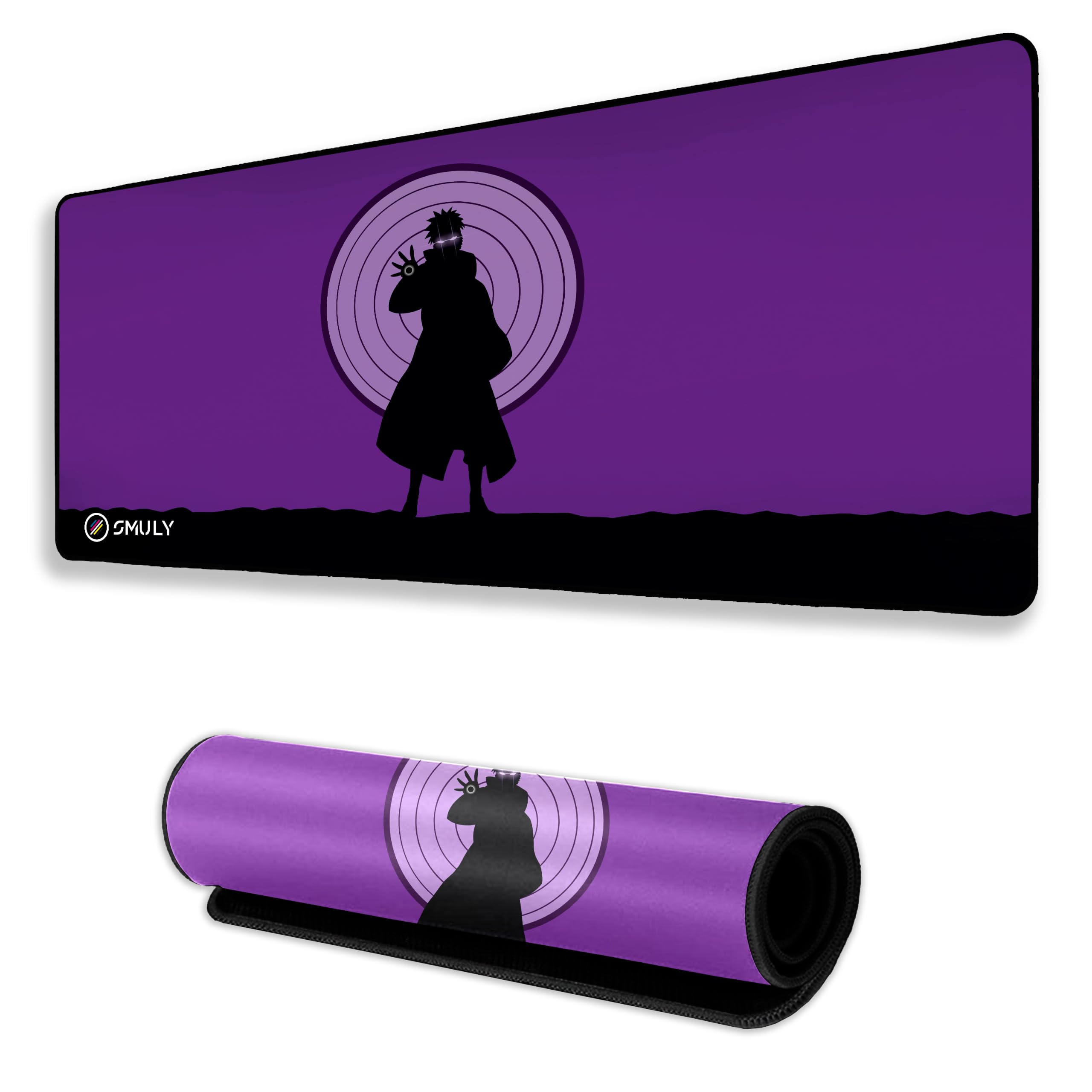 Akatsuki Inspired Anime Gaming Mouse Pad, Large Desk Mat 58.5 x 28 cm, Extended Washable Mousepad, Desk Pad, 2mm Thick Non-Slip Rubber Base, Stitched Edges, Smooth Surface (Multicolour) — Amazon image 11