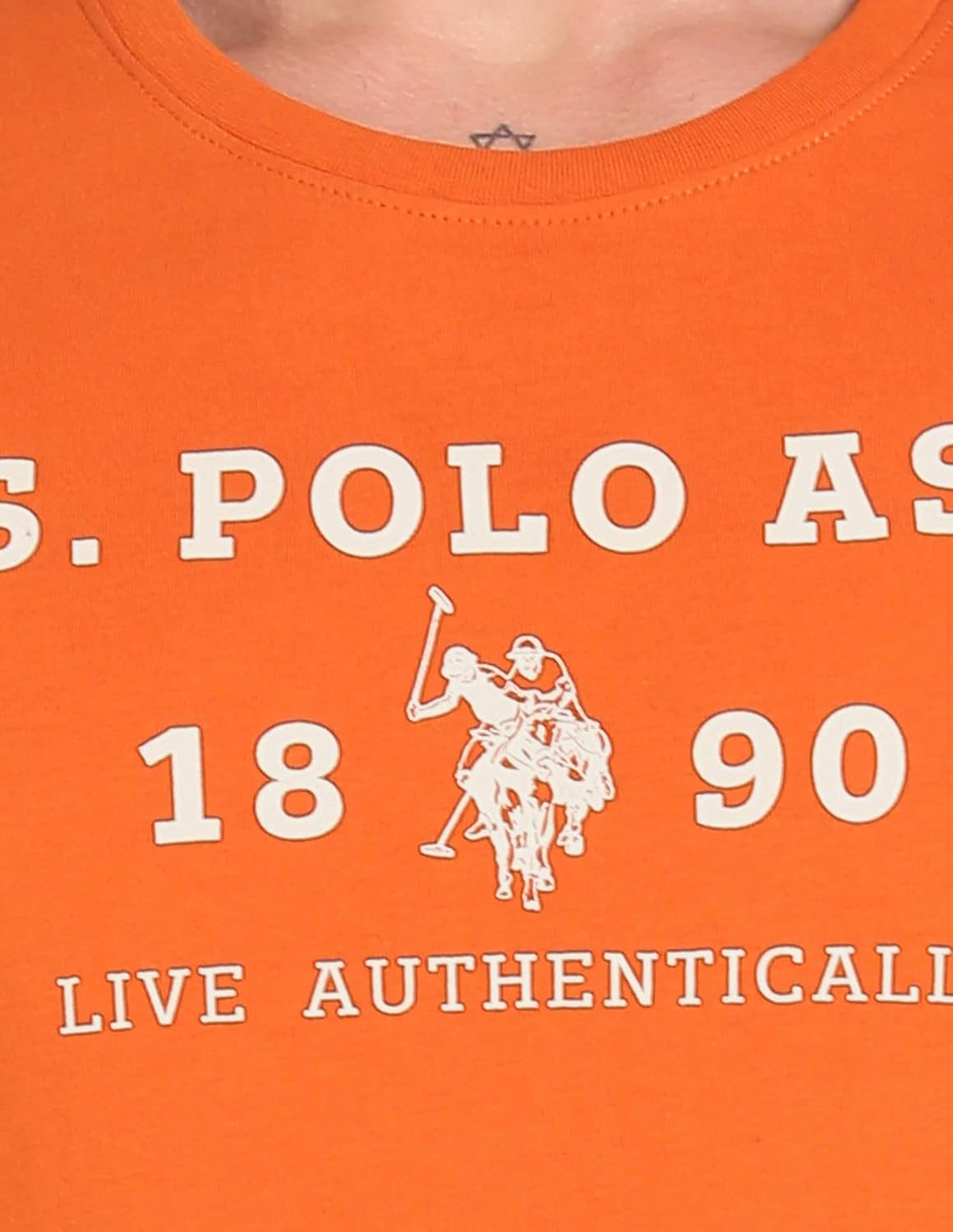 U.S. POLO ASSN. Men's Cotton Regular Fit Comfort Fit Brand Print I683 T-Shirt - Pack of 1 - Image 6