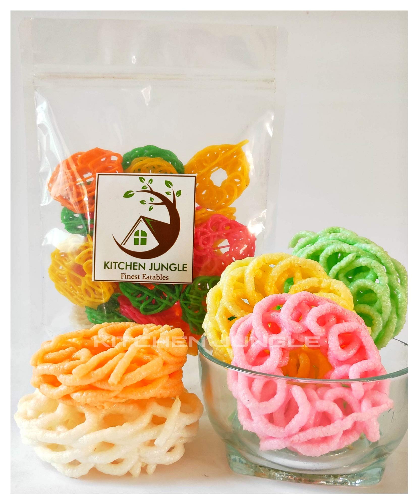 Kitchen Jungle Sago Jalebi Fryums (1800 gm) Ready to Fry Homemade 3D Fryums Papad Snack Chips for VRAT (Fast) (B08KZZ623Y) Amazon Price History, Amazon Price Tracker