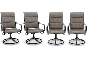 PHI VILLA Swivel Patio Chairs | Perfect for Outdoor Relaxation