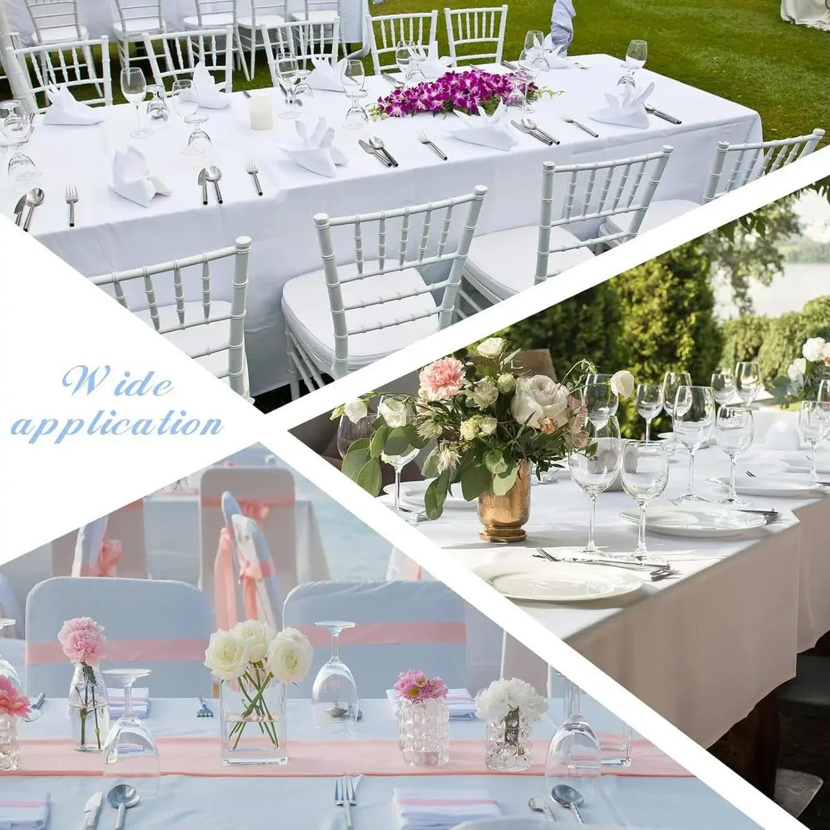 Mantel de satén Verde, Cubierta de Mesa para Fiesta de Boda, Banquete de Boda, Restaurante, Festival, Fiesta, Comedor, decoración-dorado-145x260cm