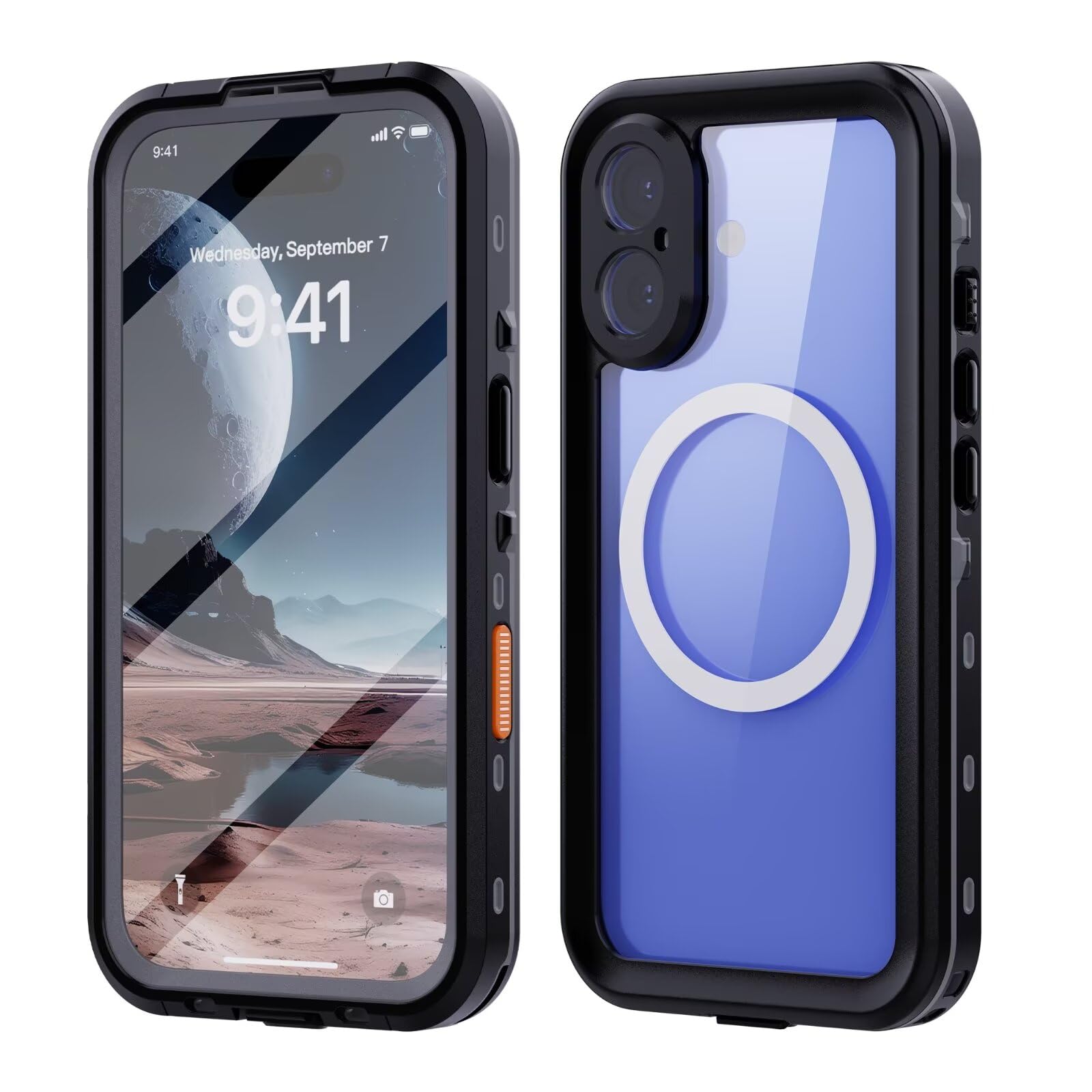 Amazon.co.jp: SENLAN 完全防水ケース 適合 iPhone 16 IP68防水カバー