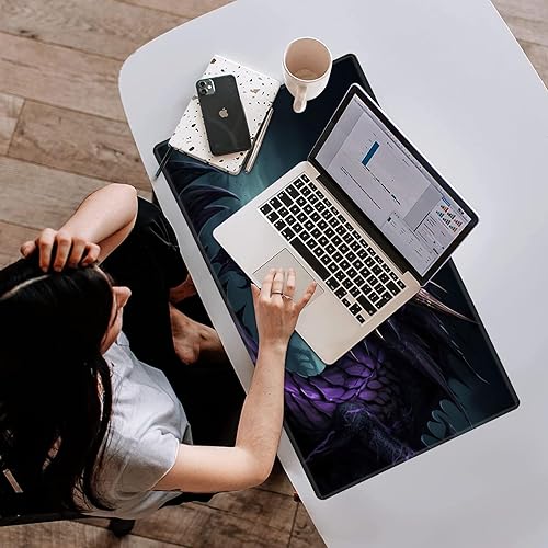 Miniatura 5 de Tapete de juego de cartas de 24 x 14 pulgadas para tarjetas TCGMTG, tapete de juego cosido, tapete de juego original de duelo para competición,