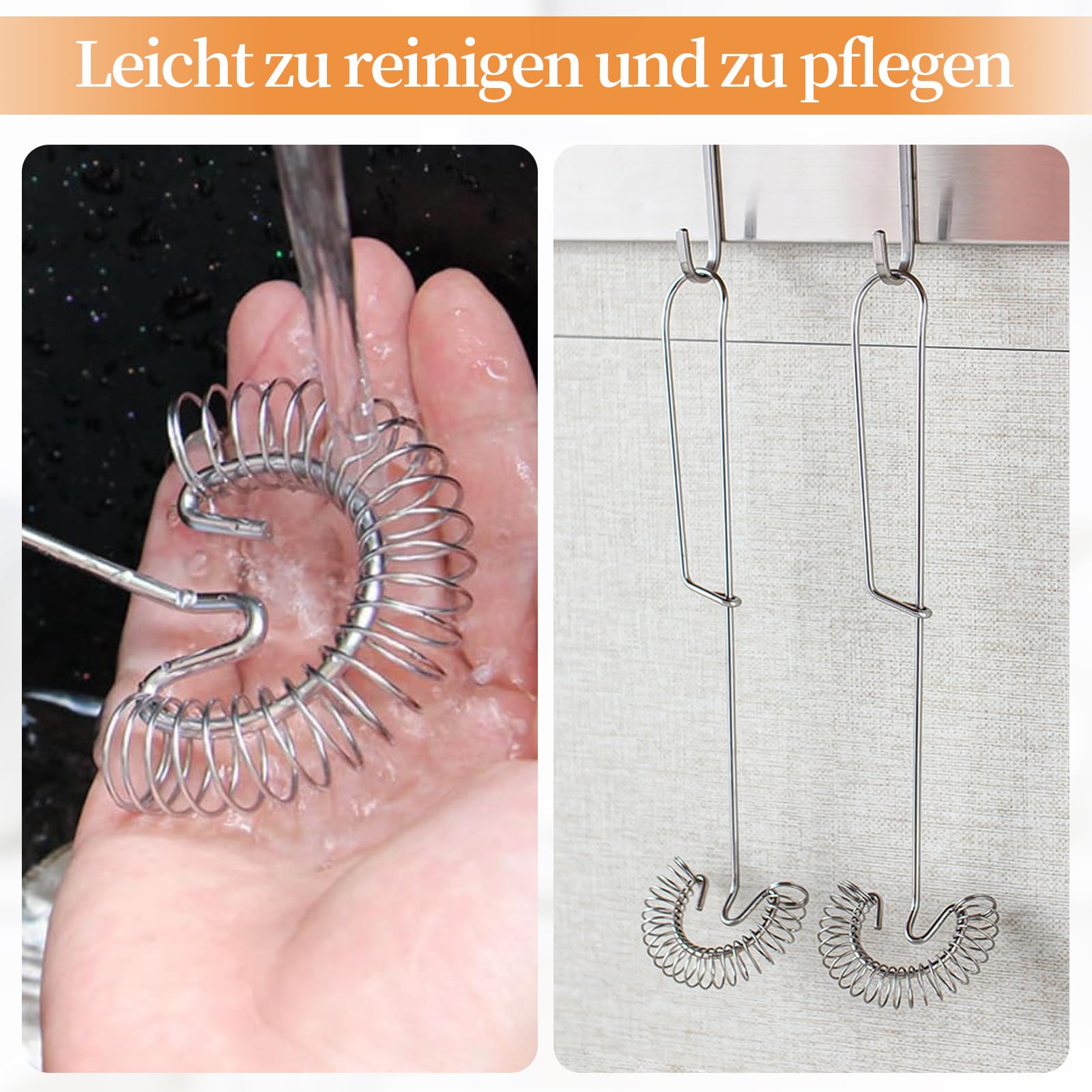 Spiralbesen 2er Set Edelstahl - Schneebesen Für Eier, Mehl, Saucen