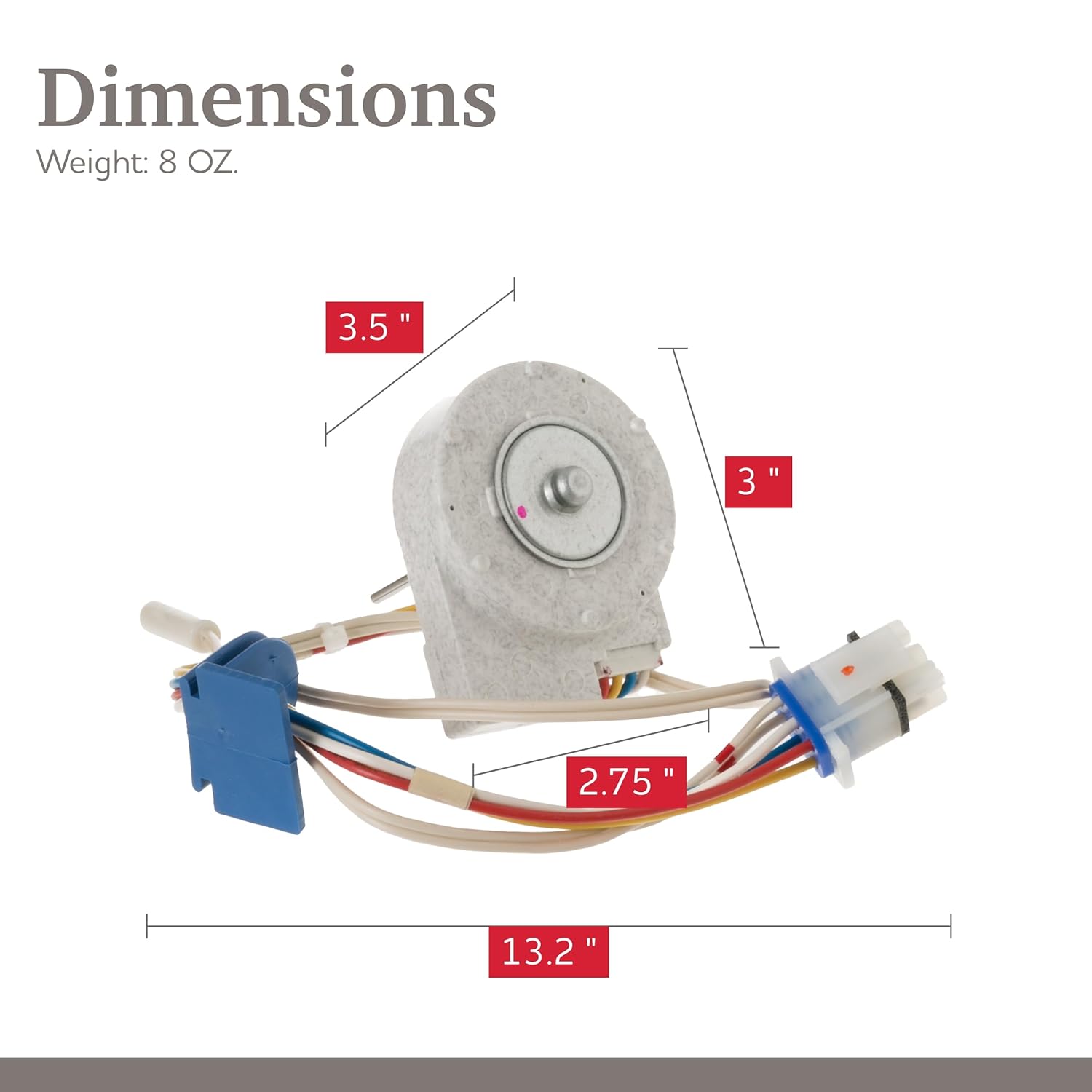 Parts Master Replacement for GE Refrigerator Evaporator Fan Motor - WR60X10074, PS304658, AP3191003 - for DIY Home Kitchen Fix