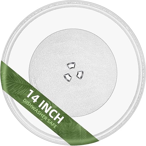 Placa de vidrio de microondas de 14 pulgadas para placa de microondas LG MJS47373301, MJS47373302, MJS47373303, MJS47373304 compatible con reemplazo