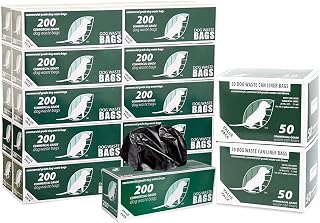 Zero Waste USA Commercial Grade 2 Dog Waste Station Refill Bundle - 4,000 Roll Bags in 20 Rolls of 200 & 2 Rolls of 50 Dog Waste Station Can Liners - 40% Thicker Competitor Brands Bags