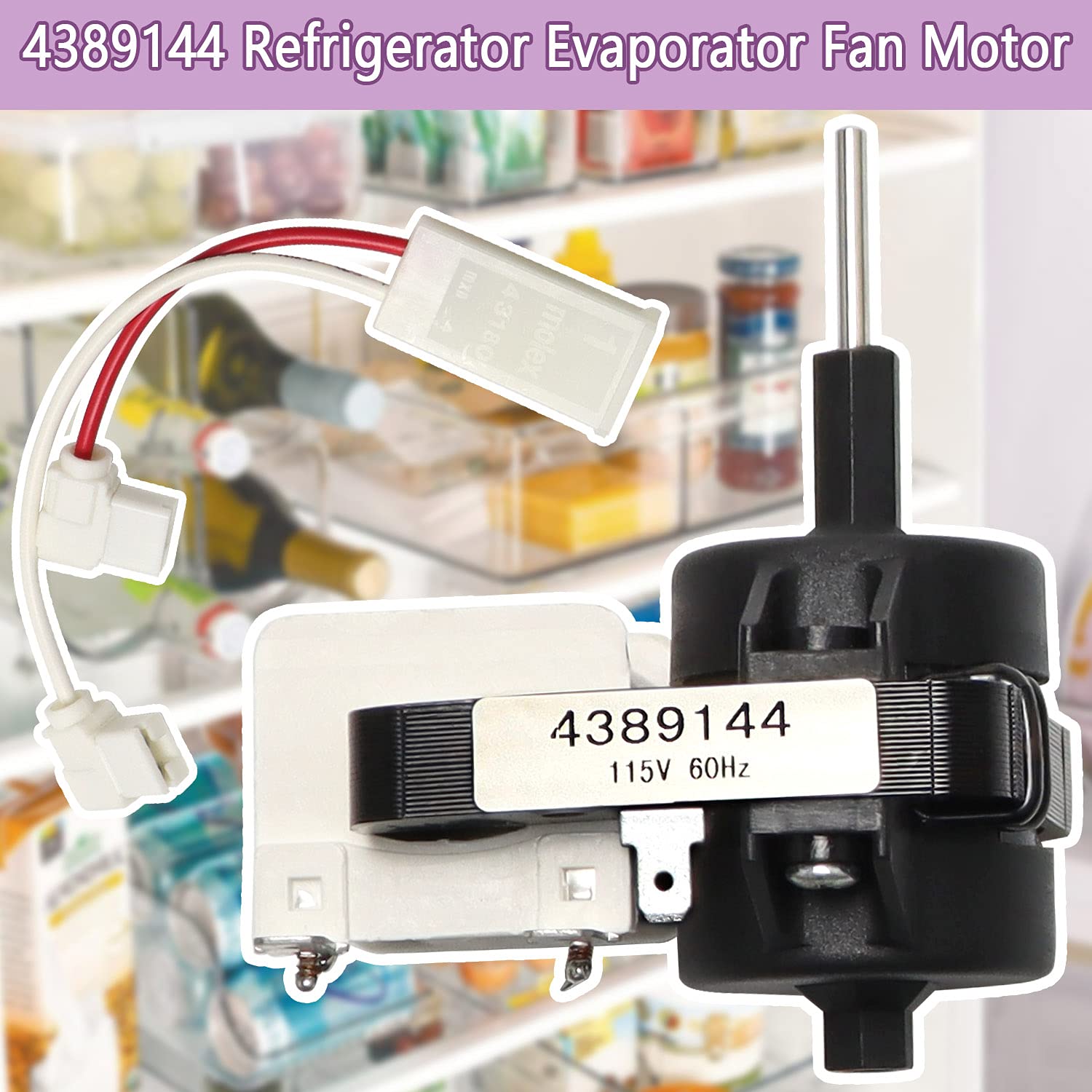 Fetechmate 4389144 Refrigerator Replacement Motor Compatiable with Whirlpool Freezer Replaces 2149299 2162404 2188303 4389144VP W10131845 W10312647 : Appliances