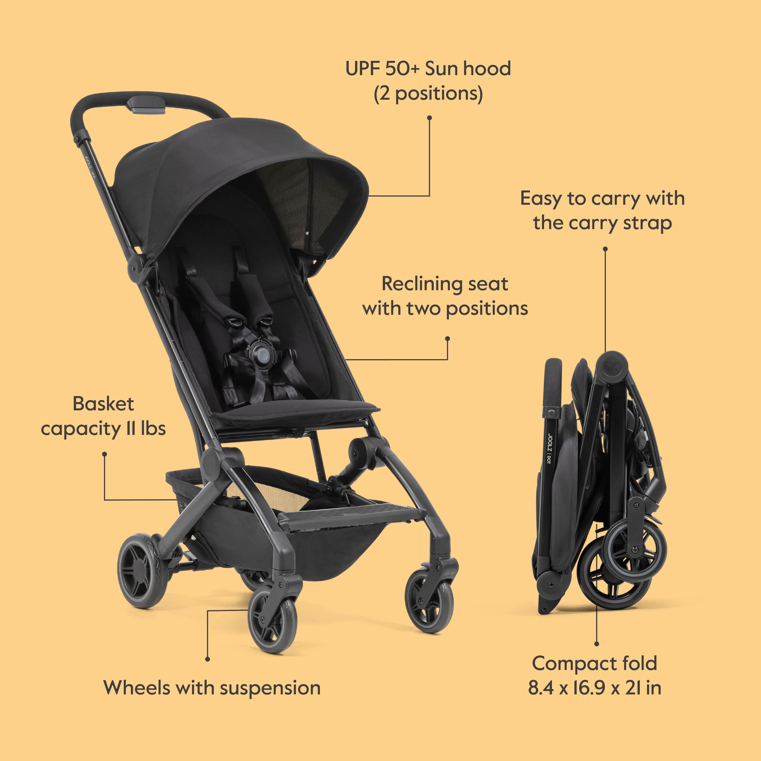 Amazon.com : Joolz Dot Ultra Lightweight Travel Stroller – Compact