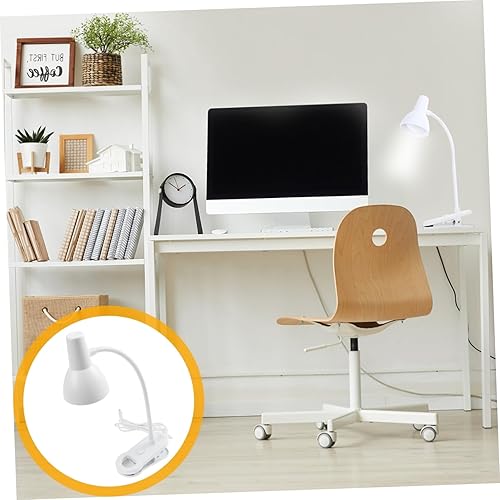 Miniatura 7 de DOITOOL Lámpara de escritorio para dormitorio universitario, suministro de iluminación nocturna, luz decorativa, simple y delicada, abrazadera de