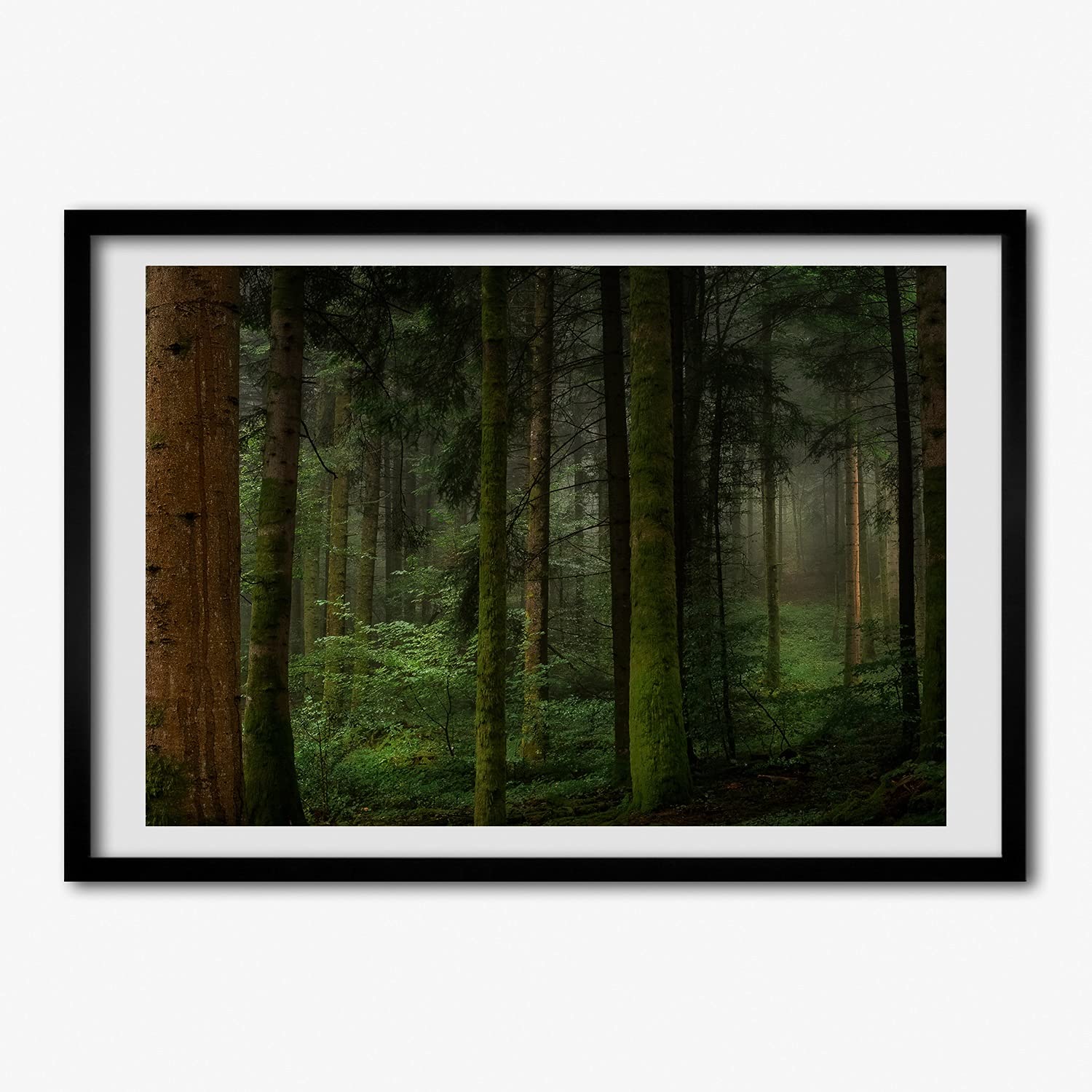 Tableau cadre MDF 70x50 cm Brouillard Dans la Foret Tulup - 6
