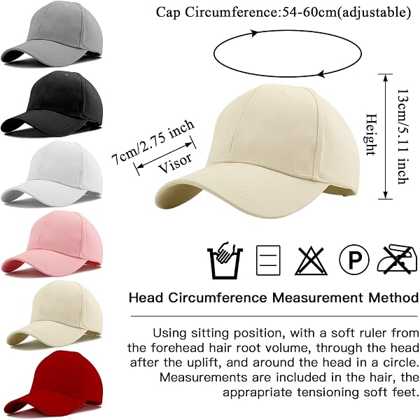 Queue de Cheval Casquette de Baseball, Coton Respirante Ajustable Légère Anti-Soleil, Unisexe Couleur Vintage Messy Casquette Cross Hat - 2