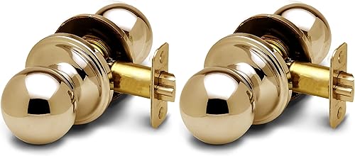 Vista 21 de Copper Creek BK2030SS-1 - Pomo de bola para puerta, función de privacidad, 1 unidad, acabado satinado inoxidable