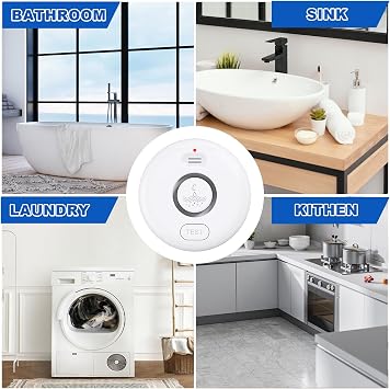 Smart Water Leak Detector for Home 5 Pack, Driping Leakage Flood Detectors