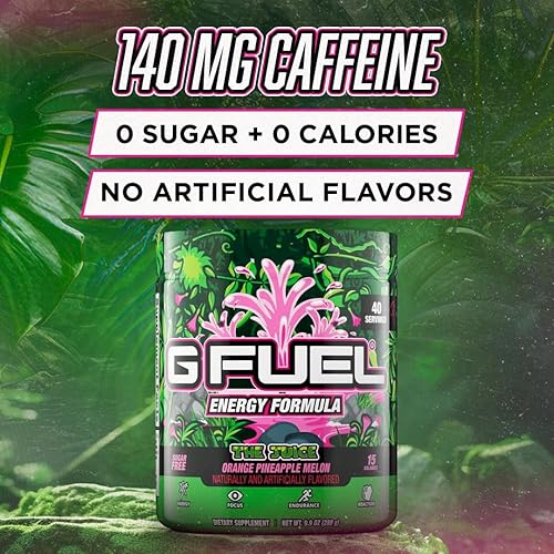 Vista 12 de GAMMA LABS G Fuel Blue Ice Energy Powder, sin azúcar, suplemento de enfoque de cafeína limpia, sabor a frambuesa azul, amino focal, mezcla