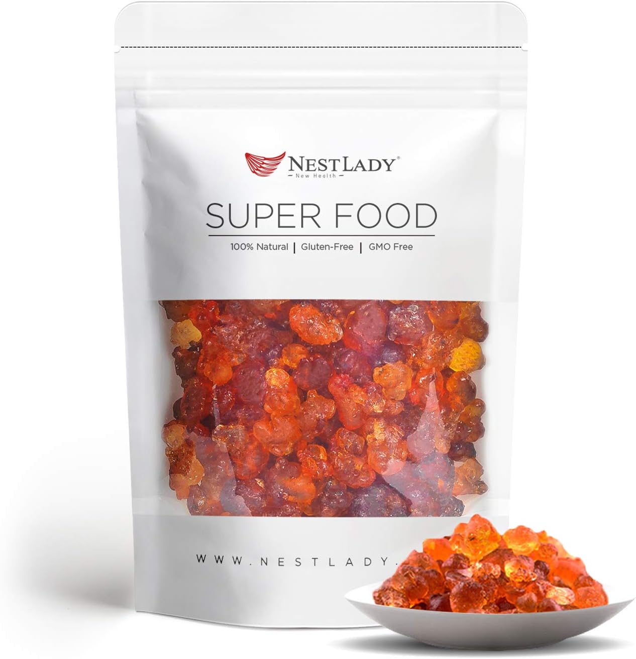 NESTLADY Natural Wild Peach Gum Edible Peach Blossom Tears Tao Jiao 滋补抗皱 桃胶 food additives free 150g / 5.29oz…