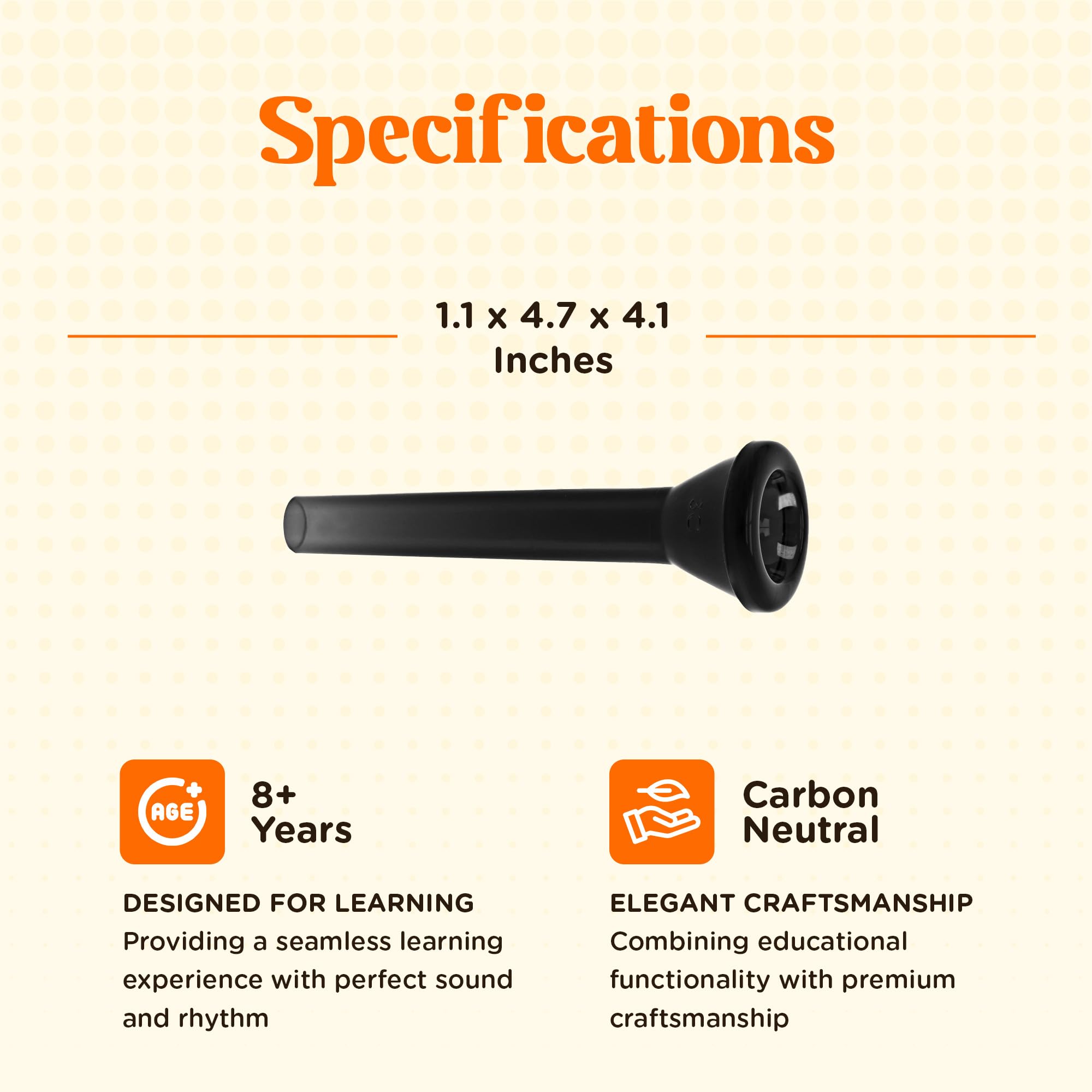 Bocchino Per Tromba PTrumpet 3C: In Plastica ABS, Antibatterico, Qualità Premium! - Foto 11