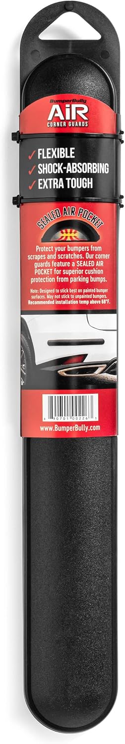 BumperBully Air - Corner Bumper Guards. Protects Your Front and Rear Bumpers from Scraps, dents and Damage - Medium Size (14.5" Length)