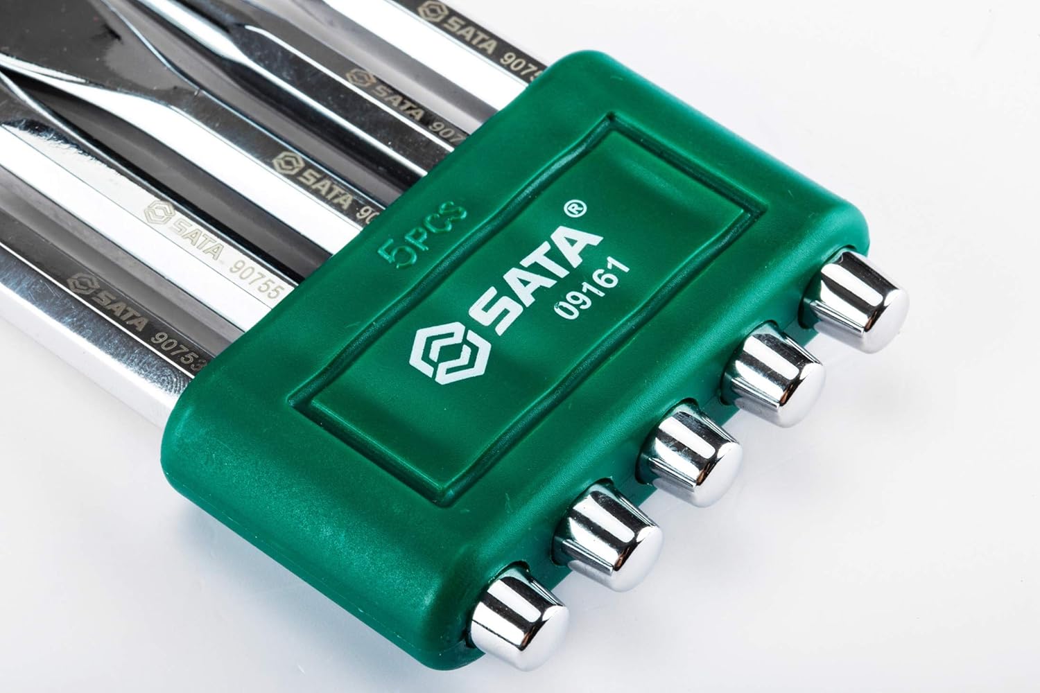 SATA ST09162SJ 6-Piece Professional Pin Punch Set with Chromate Finish and Strong CR-V Steel Construction, Green