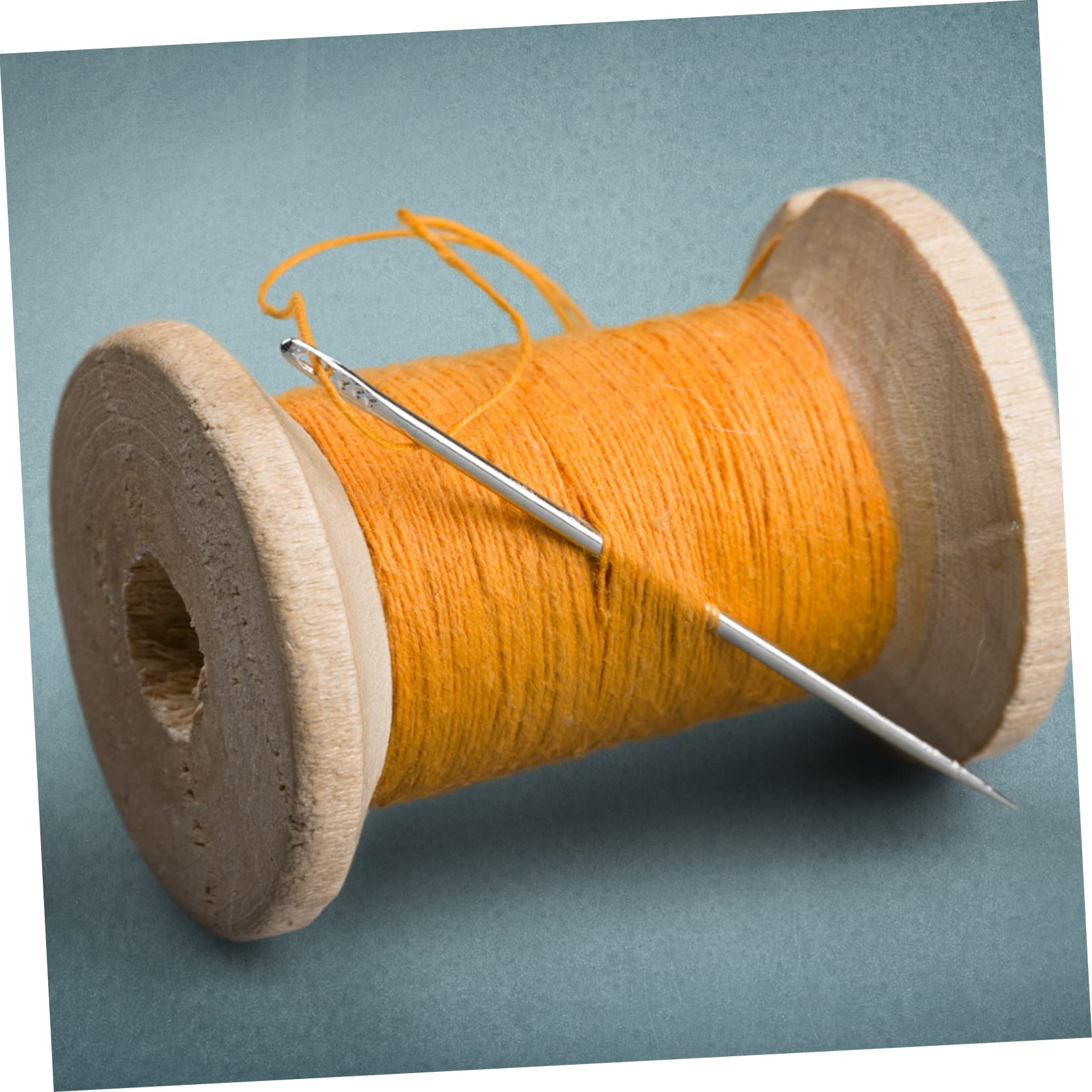 ERINGOGO 120pcs Heavy Duty Needles Large Self Threading Sewing Needles for Quilting Embroidery Blind Weaving Projects