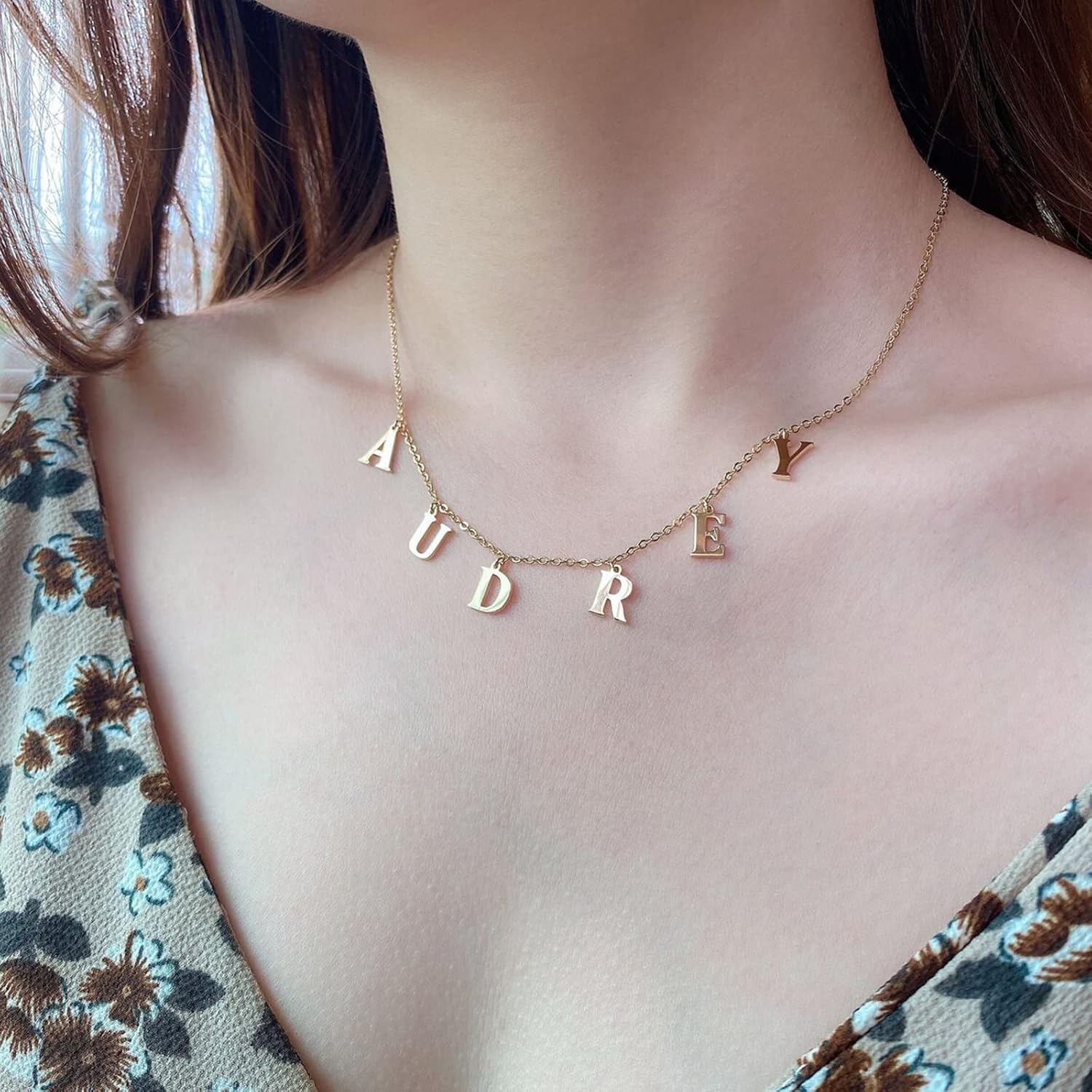 Initial Necklace Personalized 