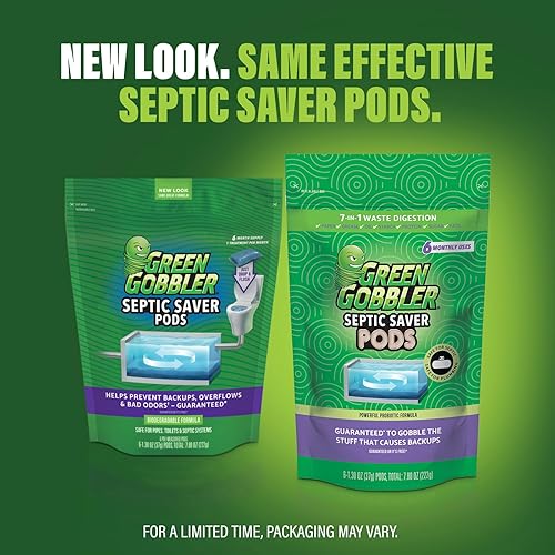 Miniatura 3 de Green Gobbler Paquetes para resolver problemas sépticosSuministro para 6Meses App recordatoria de Green Gobbler