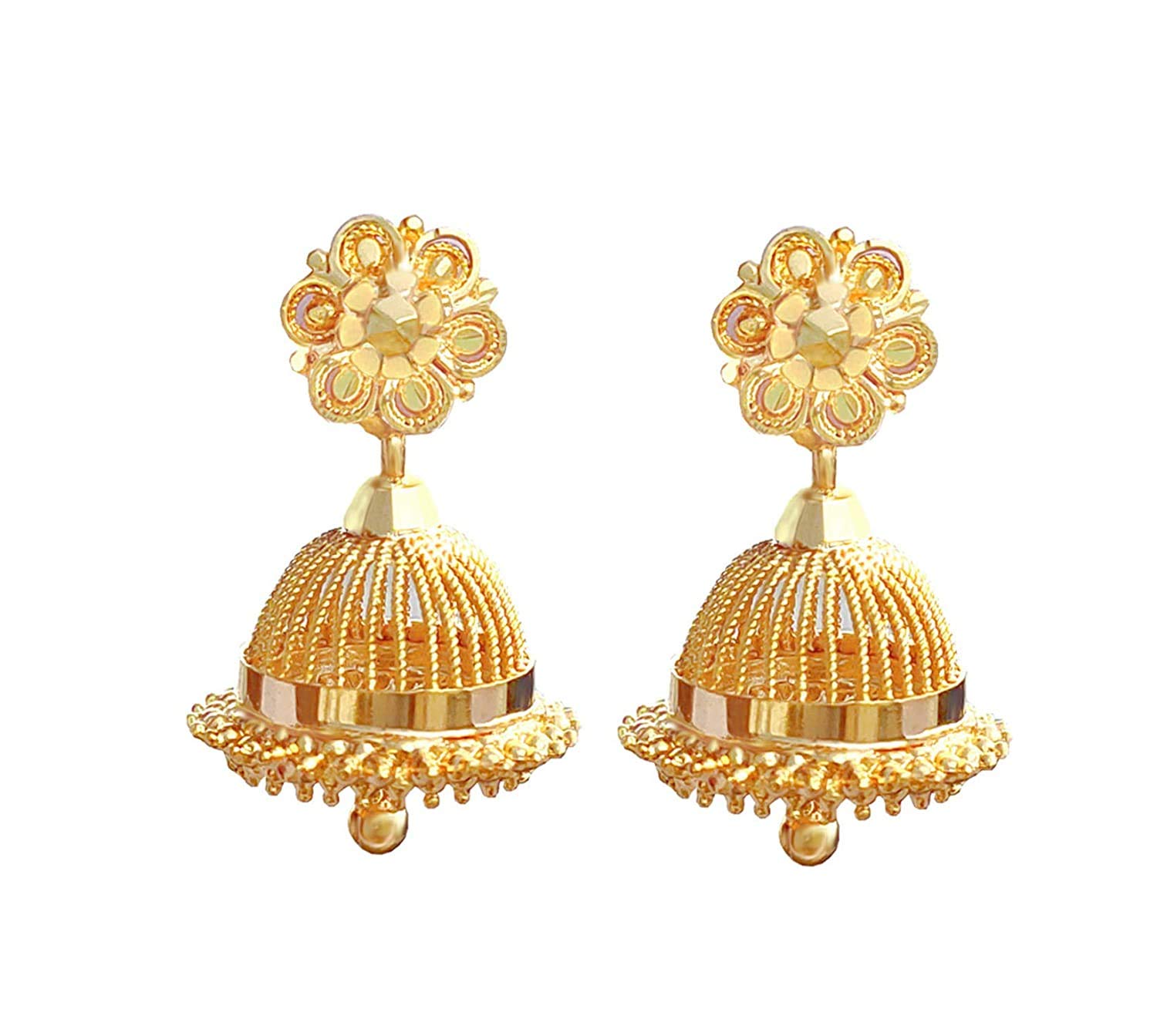 SSFJ One Gram Gold Jimikki Earrings (B092CSDW91) Amazon Price History, Amazon Price Tracker