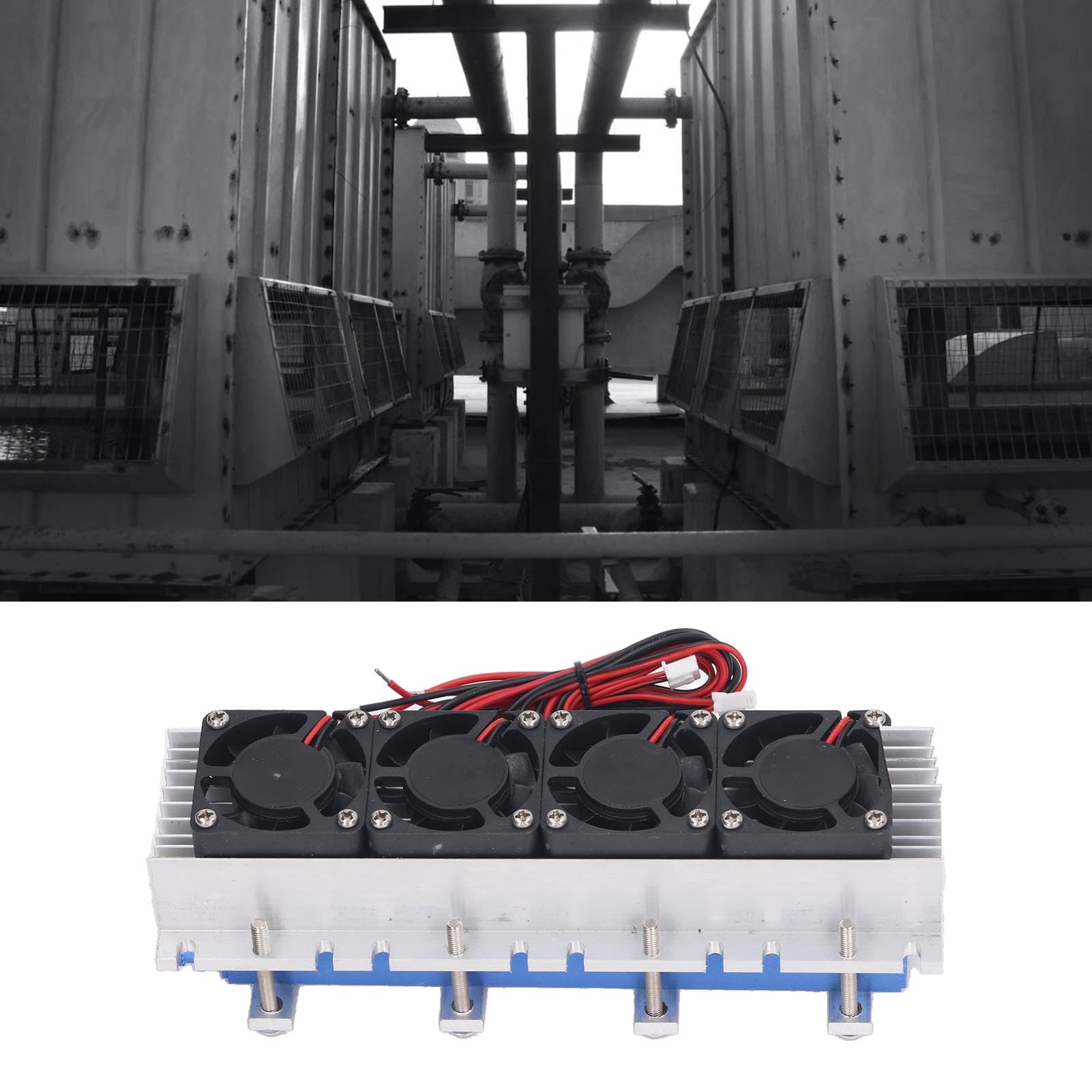 Mini Condizionatore D'aria, DC12V 30a 288W Kit Sistema di Raffreddamento a Refrigerazione Raffreddamento Rapido Risparmio Energetico Sistema di Raffreddamento a Semiconduttore Silenzioso Kit Fai da Te