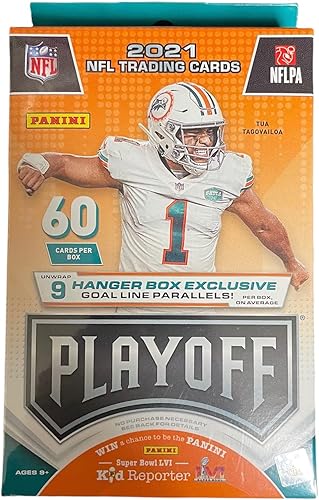 2021 Panini Playoff Hanger Box - (60 Cards Per Box) - Unwrap 9 Hanger Box Exclusive Goal Line Parallels - (Free Shipping)