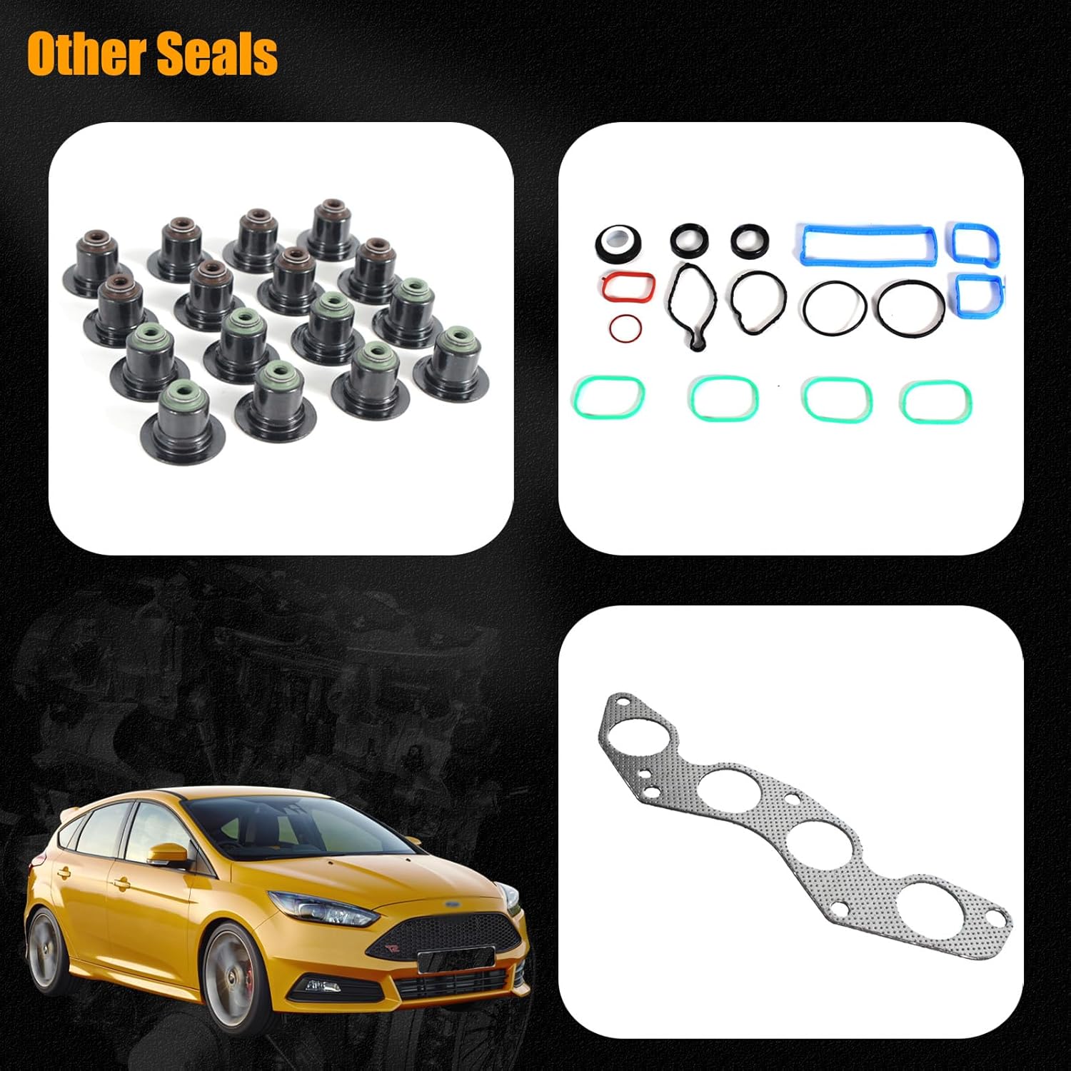 AUCERAMIC VS50877R Cylinder Head Gasket Set Fit for 2012-2017 Ford Focus 2.0L L4 HGS4236 HS54995