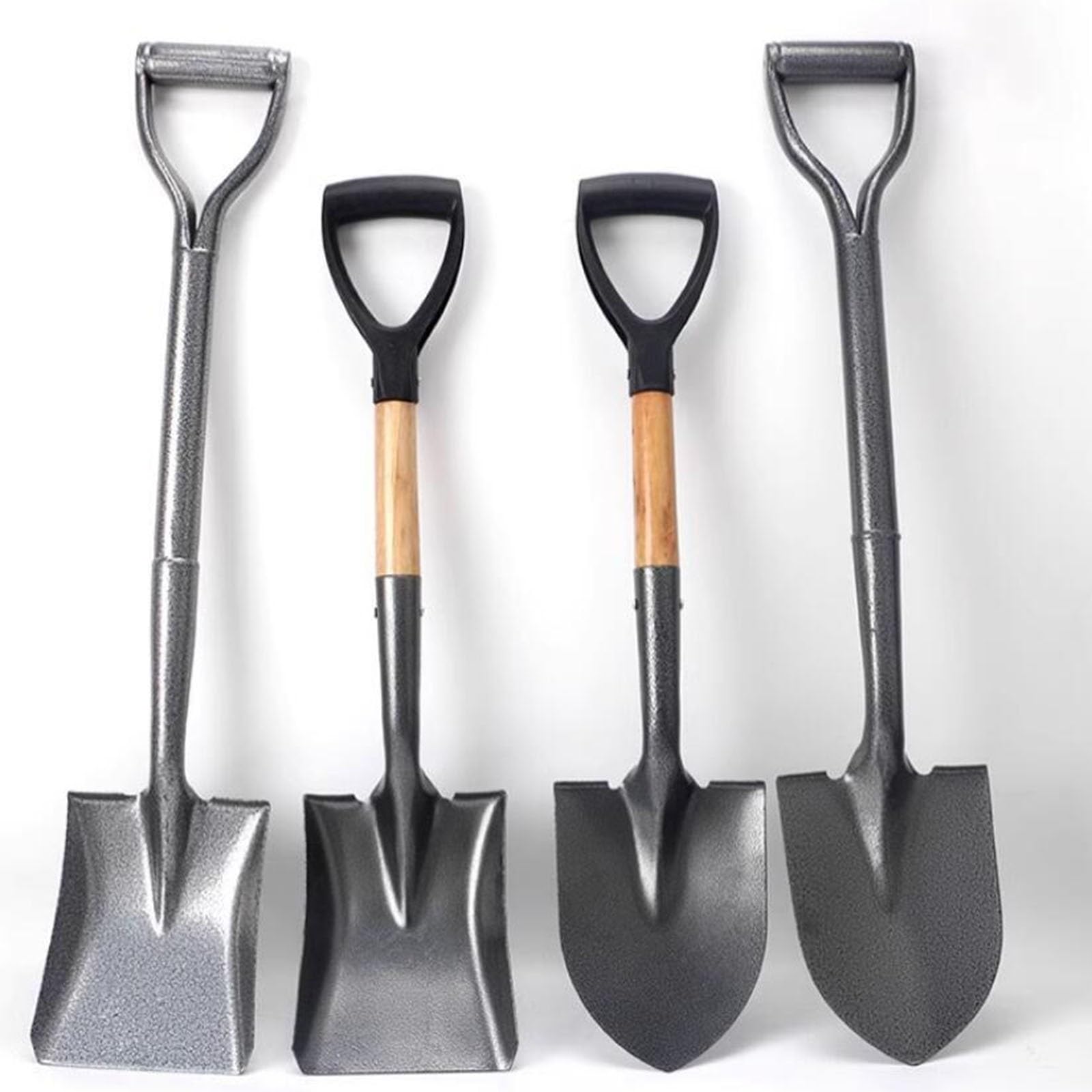JOCHEN Pala para Nieve, Pala Engrosada, Pala agrícola para Verduras y Flores Hecha de Acero al manganeso, Pala de jardín, Pala para Nieve para cavar al Aire Libre (G)