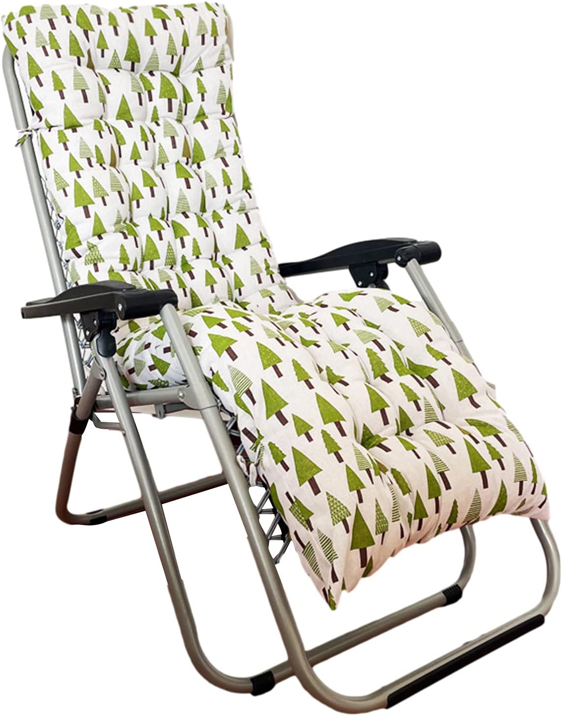 talogca Sun Lounger Cushion, Replacement Pads for Sun Lounger, Portable Garden Cushion, Thick, Padded Bed, Garden Lounger, Outdoor Deckchair Leopard pattern