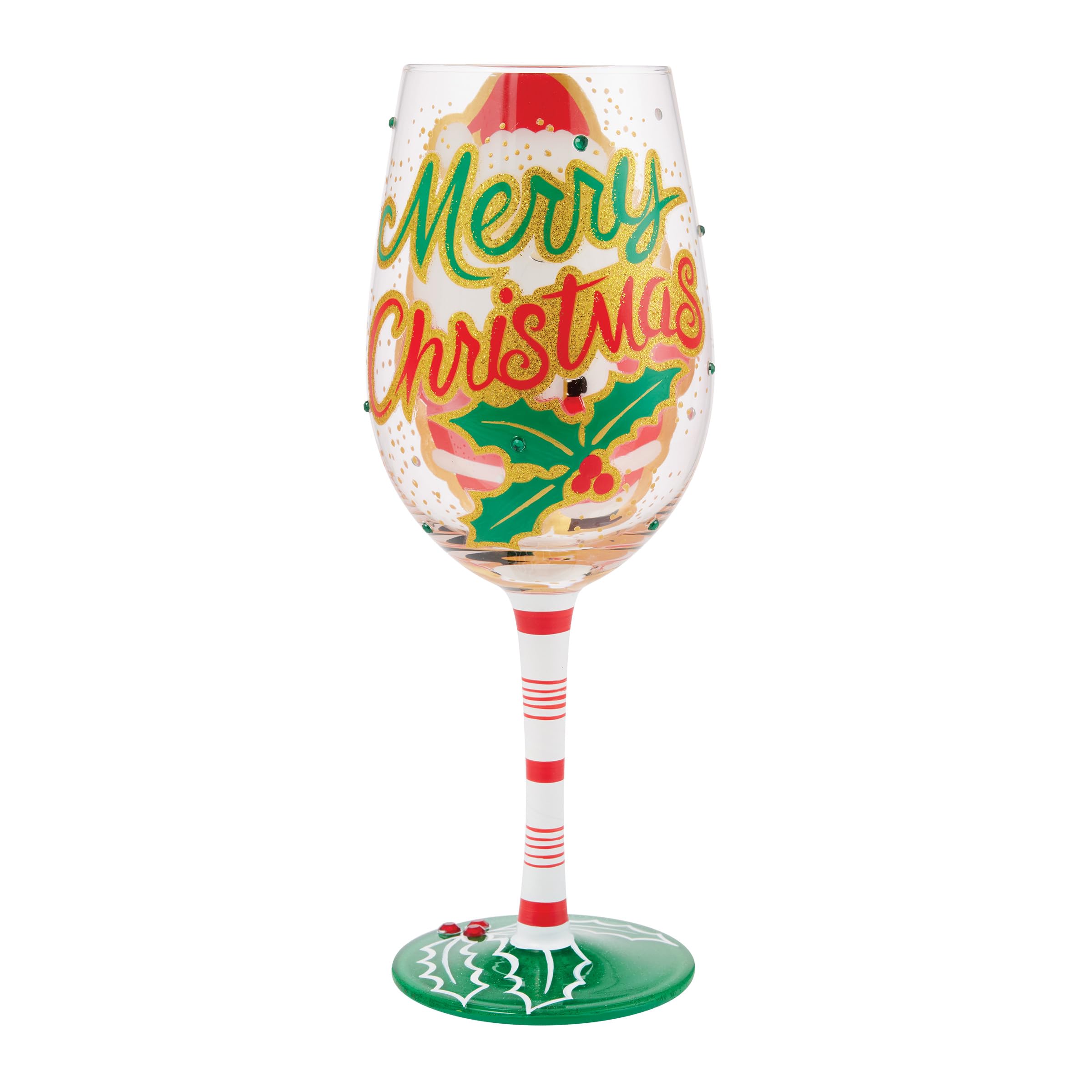 Verre à vin Enesco Merry Christmas pour vos soirées de Noël au coin du feu