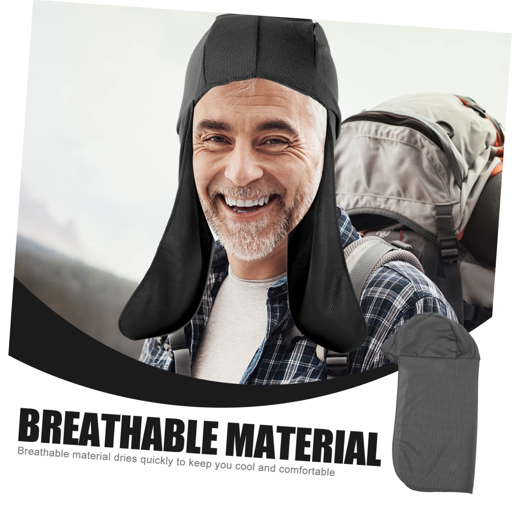 Kisangel Cappello Sole con Visiera Protezione UV per attività Traspiranti E Velocemente Asciutti Scuro