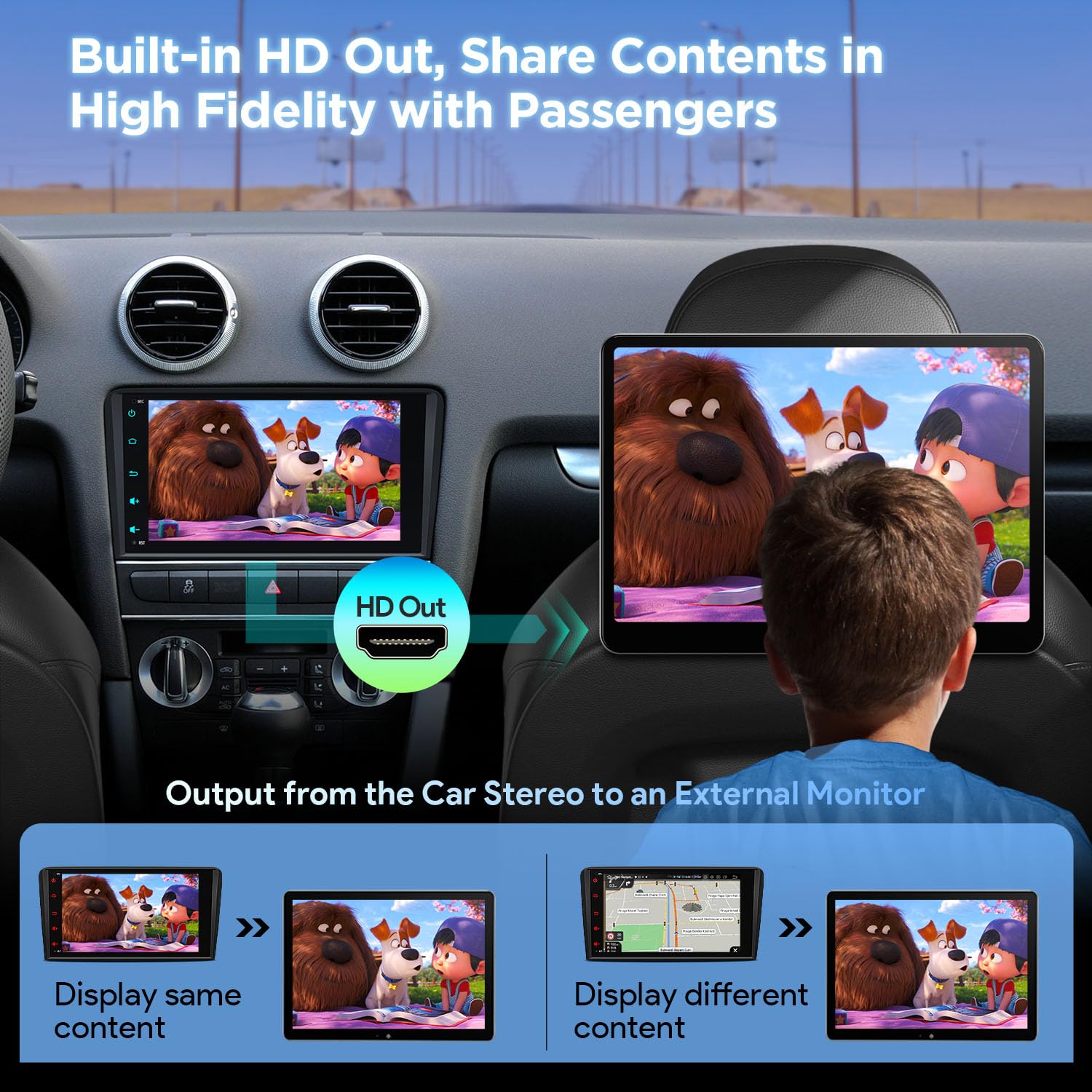 XTRONS Android 14 Autoradio Qualcomm 665 Octa Core 8+256GB Für Audi A3 S3 RS3 8 Zoll QLED IPS Eingebautes 4G LTE Car Play Android Auto HDMI-Ausgang WiFi GPS Bluetooth 5.0 Optional DAB OBD