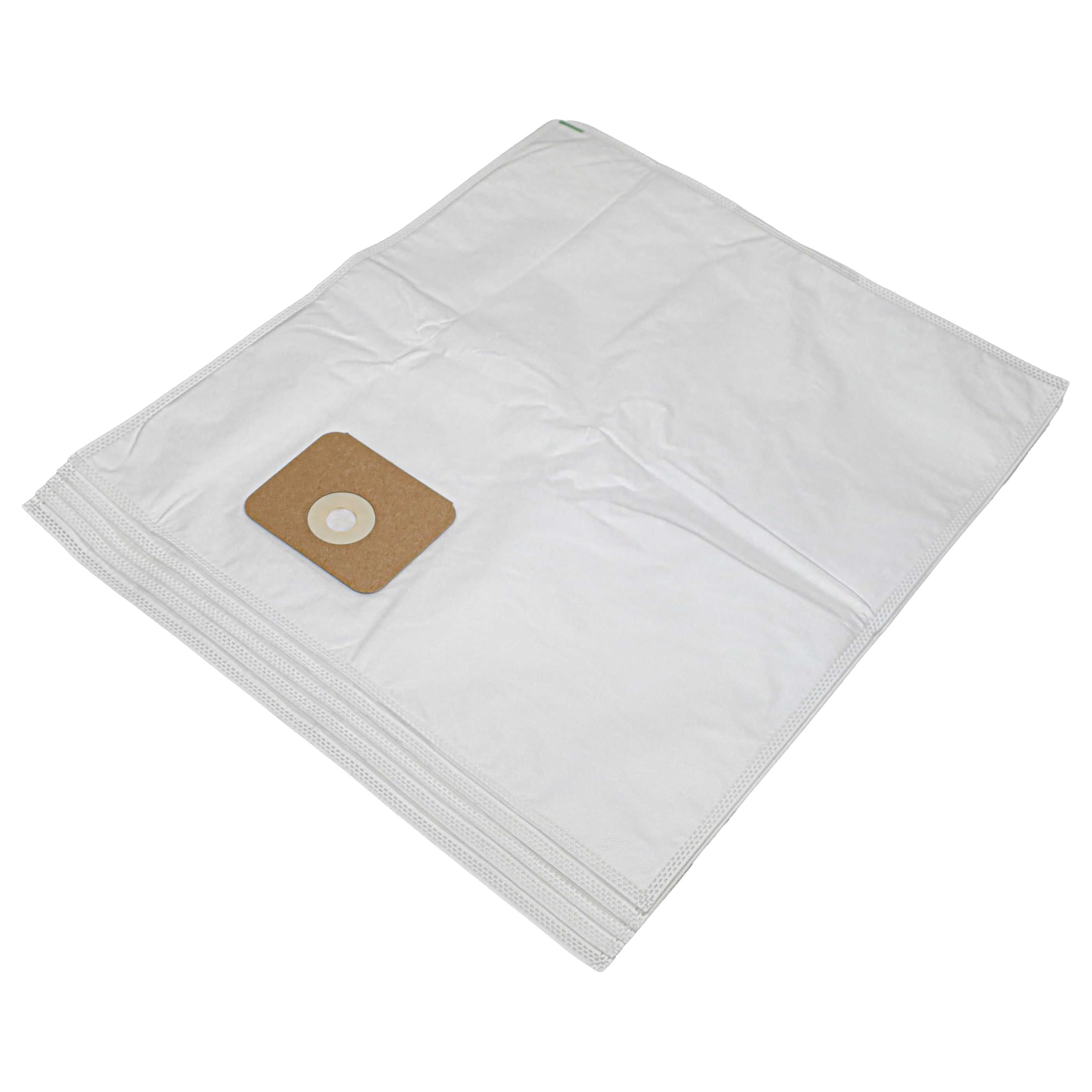vhbw 5 microfleece Dust Bags Replacement for Nilfisk 107417195 for Vacuum Cleaner, 54,15cm x 49.5cm, White