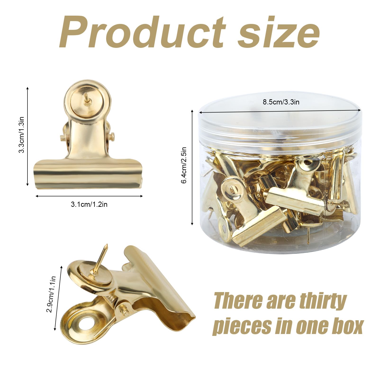 30 Pcs Push Pin Clips - Image 2