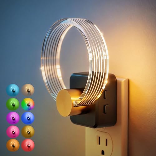 JandCase Night Light, Color Changing Night Lights Plug into Wall, 1 Pack