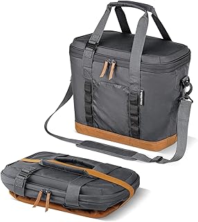 CleverMade Leakproof Collapsible Insulated Cooler Bag, Portable Foldable...