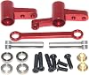 Steering Group Assembly with Bearings & Steering Shaft Compatible with 114 MJX Hyper Go Upgrade 14209 14210 Brushless Rc Car Metal PartRed