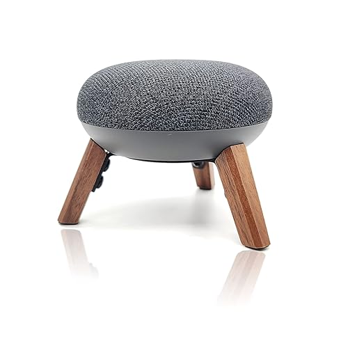 Real Wood Holder Compatible for Google Home mini,nest mini(2nd gen),Small