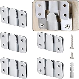 Flush Mount Bracket with Screws 6 Sets Hanging Buckle Kit, Interlocking ...